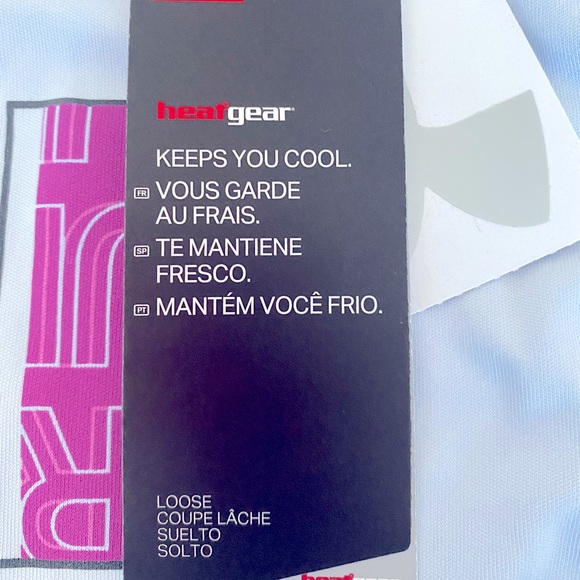 💙UNDER ARMOUR 💙baby blue junior girls T-shirt in Youth Large. Fits Women’s XS. - Picture 6 of 8